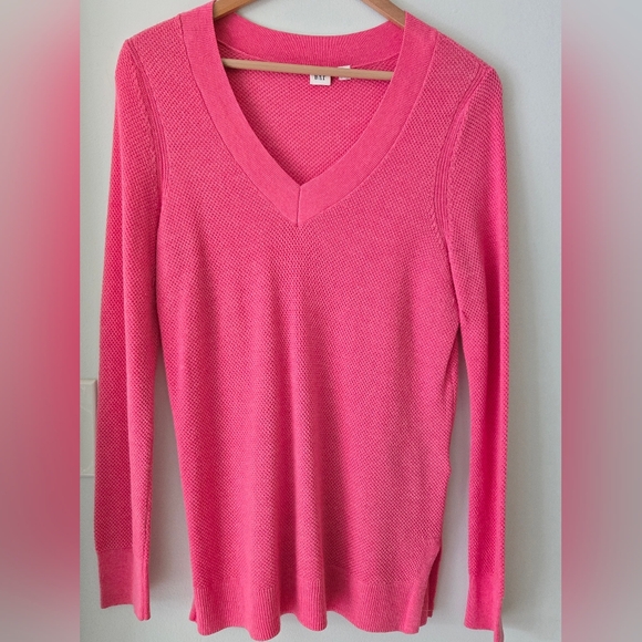 GAP Sweaters - Classic V-Neck Pink Women's Sweater